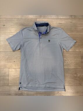 Greyson Polo Shirt Mens M Striped Golf Sherwood Country Club